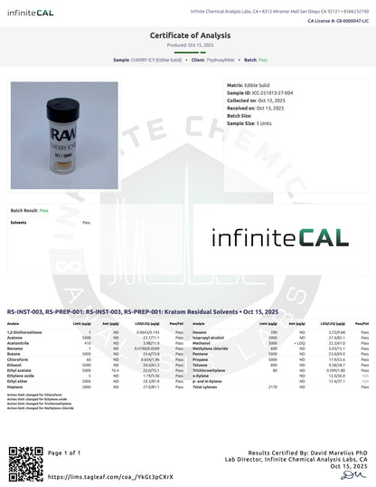 CHERRY ICY 30MG (Dye-Free)